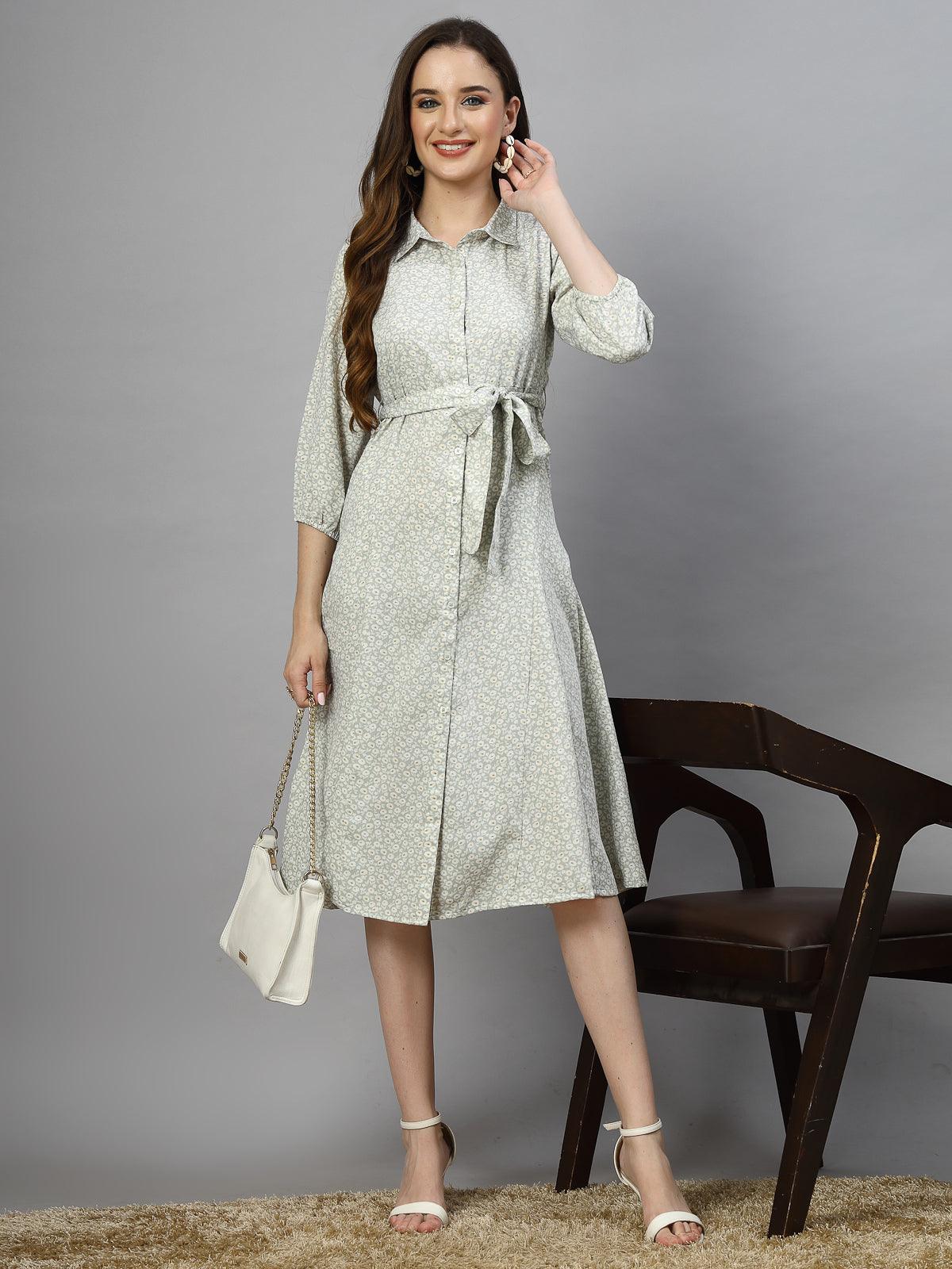 Half collar neck dress best sale