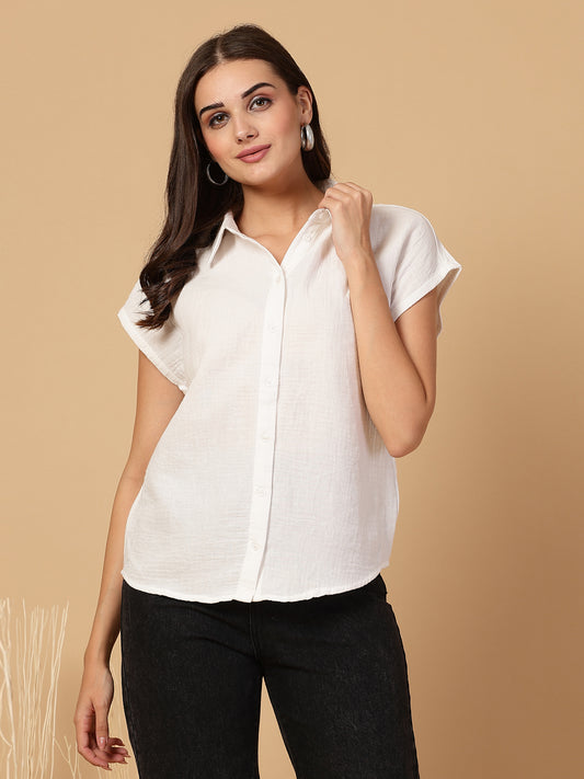 SMERA MART Cotton Casual Sleeveless Stylish shirts for Women