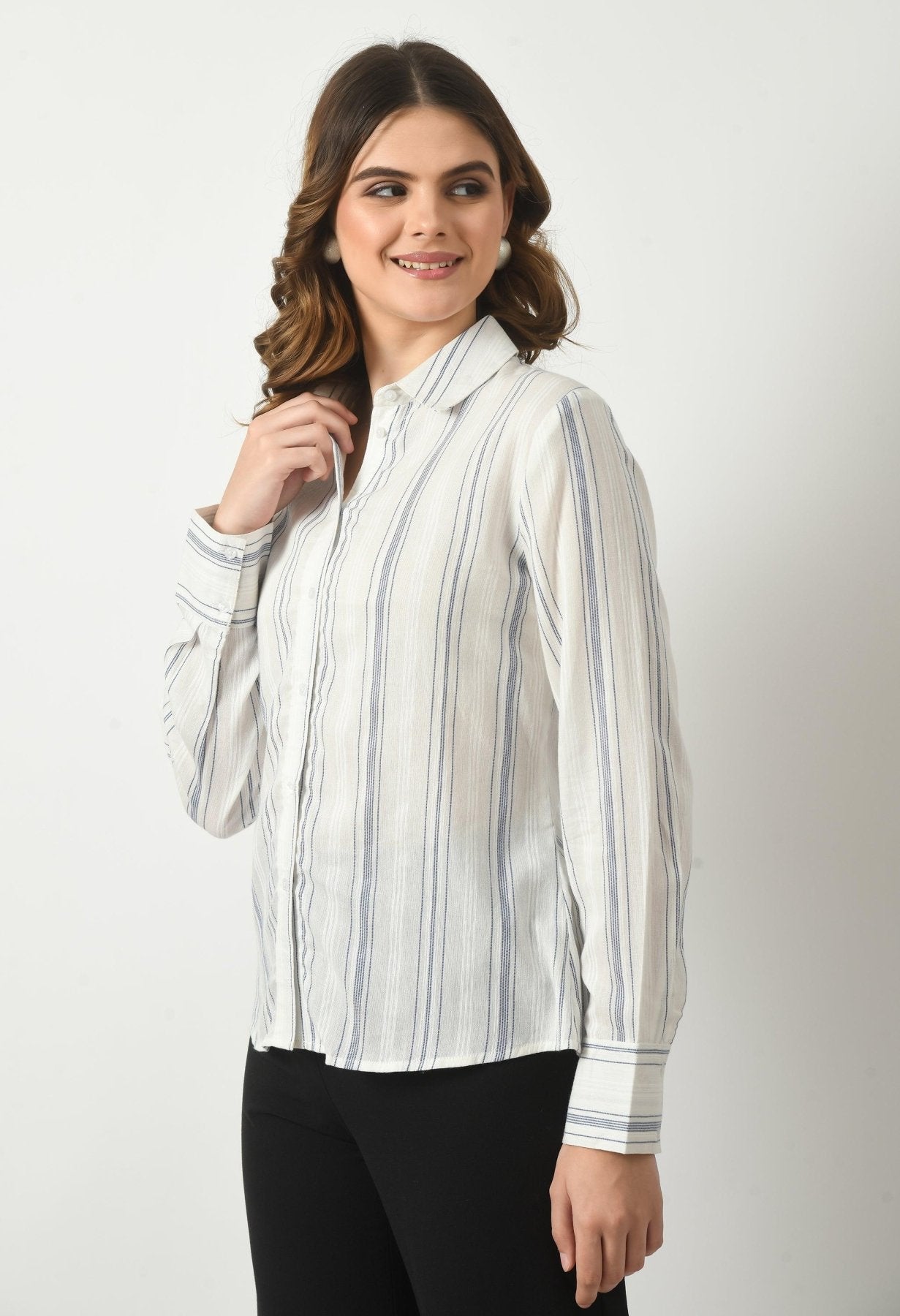 Cotton Full Sleeve Casual Shirt for Women - SMERA MART